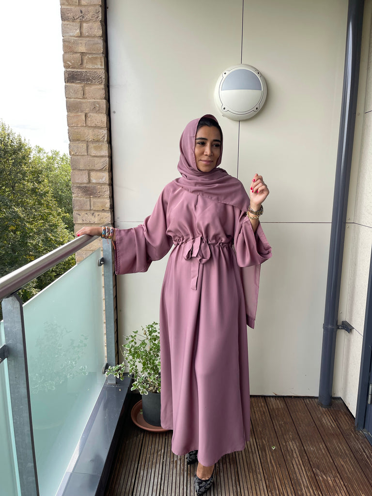 BELLA ABAYA DUSTY PINK Husna Collection BELLA ABAYA DUSTY PINK Husna Collection