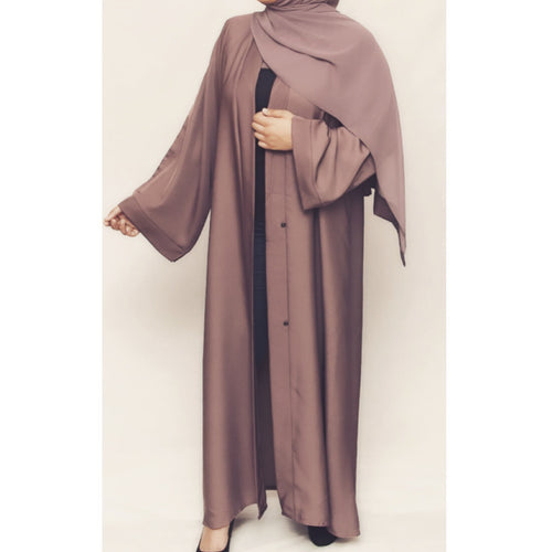 OPEN ABAYA MOCHA