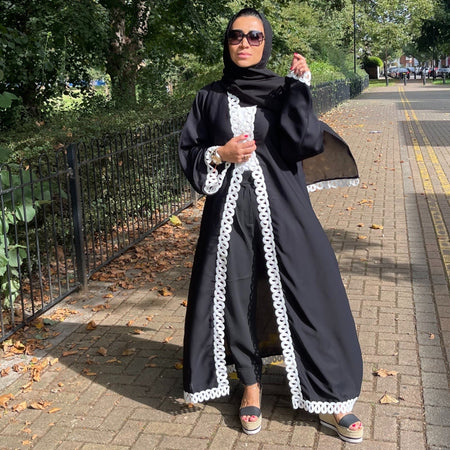 JANNAT EMBELLISHED ABAYA WITH BUTTONS