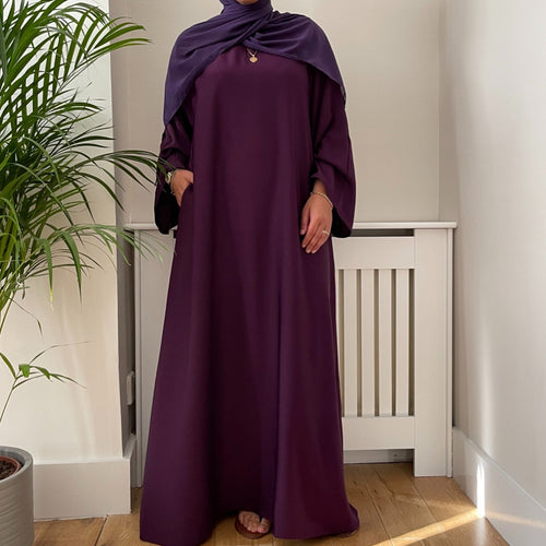 AYLA ABAYA PLUM