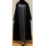 2 IN 1 LIYA ABAYA DARK GREY