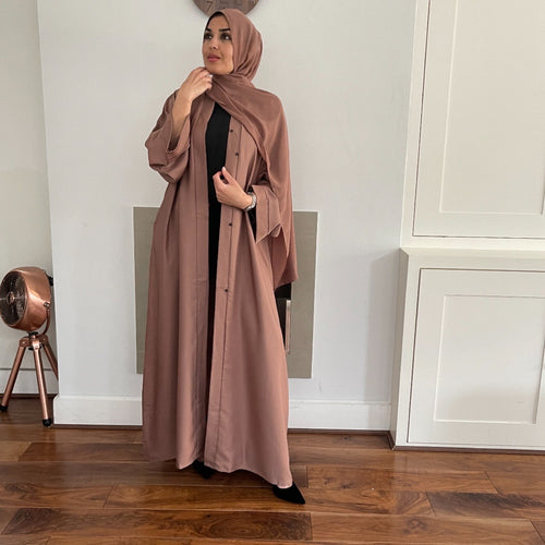 OPEN ABAYA BEIGE