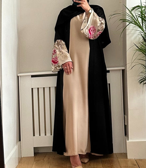 FLORAL BLOSSOM ABAYA PINK