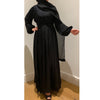 PLEATS ABAYA BLACK