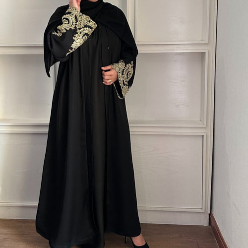 GOLD LACE ABAYA