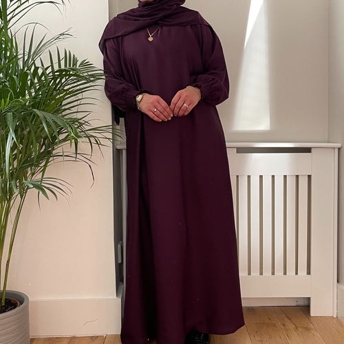 AROUS ABAYA PLUM