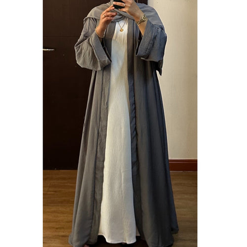 LIGHT GREY KIMONO