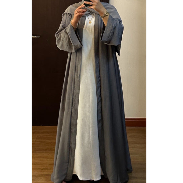LIGHT GREY KIMONO