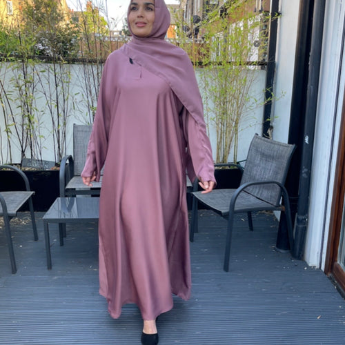 YASMIN ABAYA DUSTY PINK