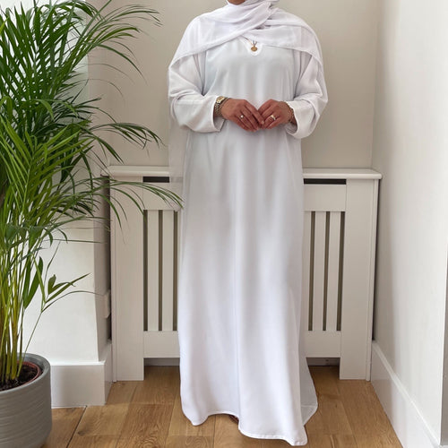 YASMIN WHITE ABAYA