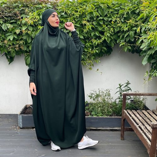 FULL LENGTH JILBAB FOREST GREEN