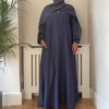 LIYAN ABAYA DENIM GREY