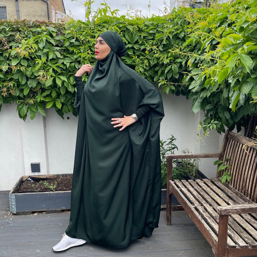 FULL LENGTH JILBAB FOREST GREEN