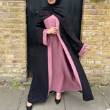 2 IN 1 LIYA ABAYA DUSTY PINK