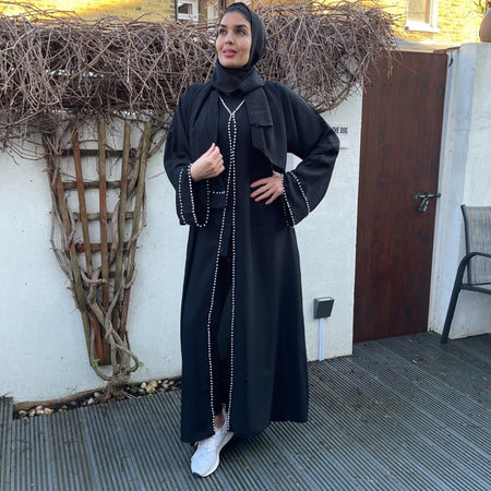JANNAT EMBELLISHED ABAYA WITH BUTTONS