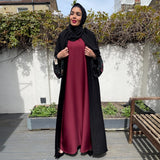 SLIP DRESS MAROON