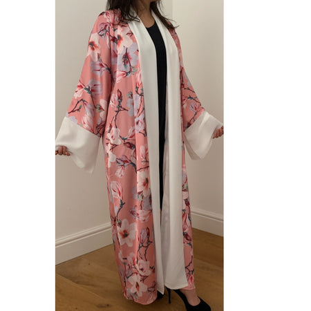 NAVY TRIM KIMONO