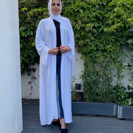 NAVY TRIM KIMONO