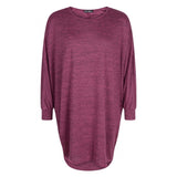 HIGH LOW BATWING TOPS MAGENTA - Husna Collections
