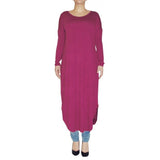 FLOATER DRESS MAGENTA - Husna Collections