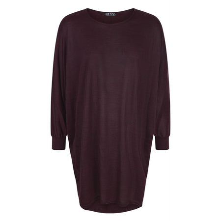 FLOATER DRESS BURGUNDY